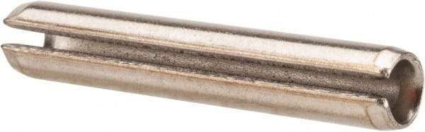 Value Collection - 1/4" Diam x 1-1/2" Long Slotted Spring Pin - Grade 18-8 Stainless Steel - USA Tool & Supply