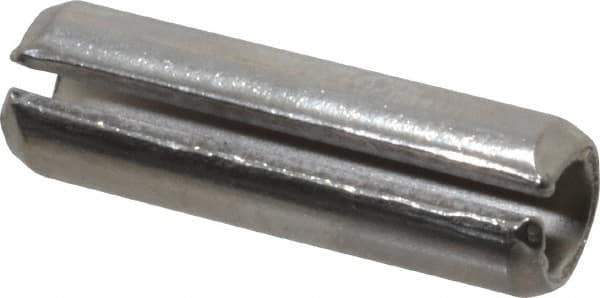 Value Collection - 3/8" Diam x 1-1/4" Long Slotted Spring Pin - Grade 18-8 Stainless Steel - USA Tool & Supply