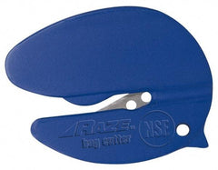 PHC - Fixed Film Cutter - 1/2" Blade, Blue Plastic Handle, 1 Blade Included - USA Tool & Supply