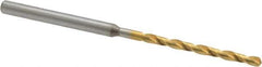 OSG - #44 130° Cobalt Jobber Drill - TiN Finish, Right Hand Cut, Spiral Flute, Straight Shank, 2-3/8" OAL, Standard Point - USA Tool & Supply