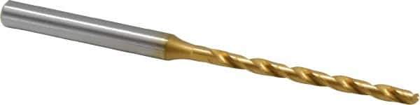 OSG - #35 130° Cobalt Jobber Drill - TiN Finish, Right Hand Cut, Spiral Flute, Straight Shank, 2-15/16" OAL, Standard Point - USA Tool & Supply