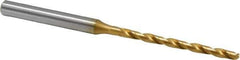 OSG - #35 130° Cobalt Jobber Drill - TiN Finish, Right Hand Cut, Spiral Flute, Straight Shank, 2-15/16" OAL, Standard Point - USA Tool & Supply