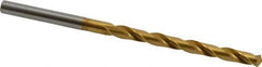 OSG - #14 130° Cobalt Jobber Drill - TiN Finish, Right Hand Cut, Spiral Flute, Straight Shank, 3-5/8" OAL, Standard Point - USA Tool & Supply