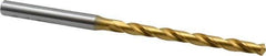 OSG - #10 130° Cobalt Jobber Drill - TiN Finish, Right Hand Cut, Spiral Flute, Straight Shank, 4-1/4" OAL, Standard Point - USA Tool & Supply