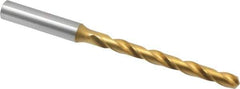 OSG - Letter G 130° Cobalt Jobber Drill - TiN Finish, Right Hand Cut, Spiral Flute, Straight Shank, 4-11/16" OAL, Standard Point - USA Tool & Supply