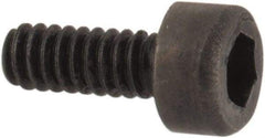 Value Collection - M1.6x0.35 Metric Coarse Hex Socket Drive, Socket Cap Screw - Grade 12.9 Alloy Steel, Black Oxide Finish, Fully Threaded, 4mm Length Under Head - USA Tool & Supply