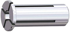 Kennametal - 8mm ID x 25mm OD, 1.417" Head Diam, Slotted Hydraulic Chuck Sleeve - Steel, 2.362" Length Under Head, Through Coolant - Exact Industrial Supply