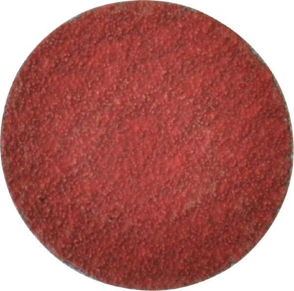 Merit Abrasives - 1-1/2" Disc Diam, 80 Grit, Ceramic Quick Change Disc - Type S Attaching System, Coated, Medium Grade, 30,000 RPM - USA Tool & Supply