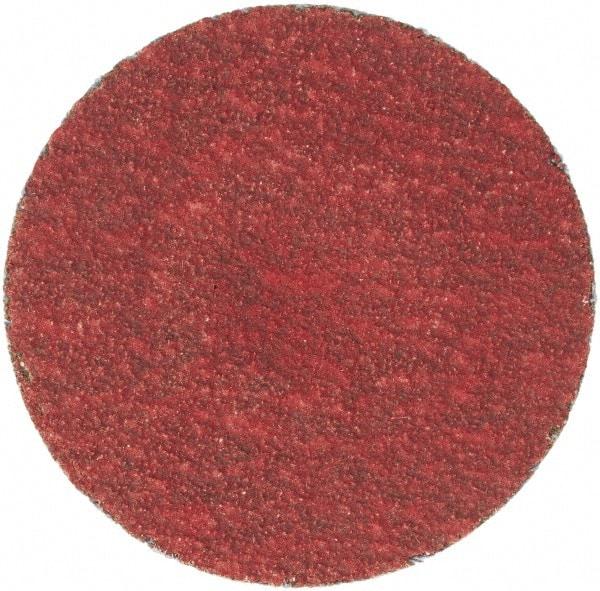 Merit Abrasives - 1-1/2" Disc Diam, 100 Grit, Ceramic Quick Change Disc - Type S Attaching System, Coated, Fine Grade, 30,000 RPM - USA Tool & Supply