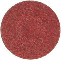 Merit Abrasives - 1-1/2" Disc Diam, 100 Grit, Ceramic Quick Change Disc - Type S Attaching System, Coated, Fine Grade, 30,000 RPM - USA Tool & Supply