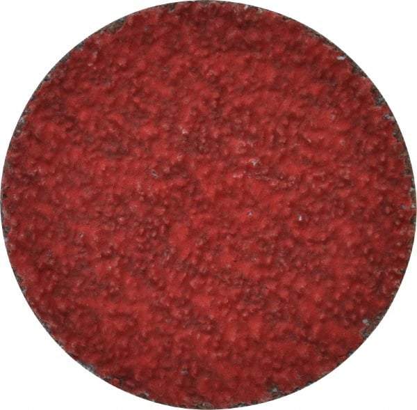 Merit Abrasives - 2" Disc Diam, 36 Grit, Ceramic Quick Change Disc - Type S Attaching System, Coated, Very Coarse Grade, 30,000 RPM - USA Tool & Supply