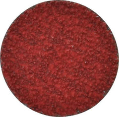 Merit Abrasives - 2" Disc Diam, 36 Grit, Ceramic Quick Change Disc - Type S Attaching System, Coated, Very Coarse Grade, 30,000 RPM - USA Tool & Supply