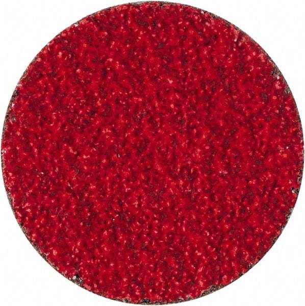 Merit Abrasives - 2" Disc Diam, 40 Grit, Ceramic Quick Change Disc - Type S Attaching System, Coated, Coarse Grade, 30,000 RPM - USA Tool & Supply