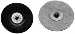 Merit Abrasives - 1-1/2" Diam Quick-Change Type S Disc Backing Pad - 1/4" Shank Diam, Hard Density, 30,000 RPM, PowerLock Holder Compatible - USA Tool & Supply