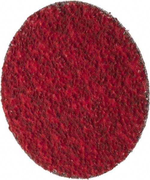 Merit Abrasives - 2" Disc Diam, 36 Grit, Ceramic Quick Change Disc - Type R Attaching System, Coated, Very Coarse Grade, 30,000 RPM - USA Tool & Supply