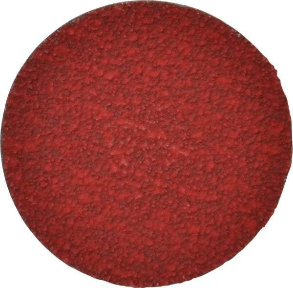Merit Abrasives - 3" Disc Diam, 40 Grit, Ceramic Quick Change Disc - Type R Attaching System, Coated, Coarse Grade, 20,000 RPM - USA Tool & Supply