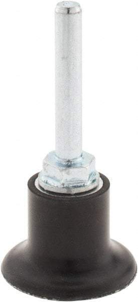 Merit Abrasives - 1-1/2" Diam Quick-Change Type S Disc Backing Pad - 1/4" Shank Diam, Medium Density, 30,000 RPM, PowerLock Holder Compatible - USA Tool & Supply