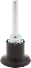 Merit Abrasives - 1-1/2" Diam Quick-Change Type S Disc Backing Pad - 1/4" Shank Diam, Medium Density, 30,000 RPM, PowerLock Holder Compatible - USA Tool & Supply