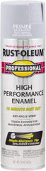 Rust-Oleum - 15 oz Gray Aerosol Primer - 14 Sq Ft/Gal, Direct to Metal, Quick Drying, Interior/Exterior - USA Tool & Supply