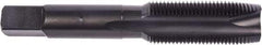 Union Butterfield - 1/4-28 UNF, 2 Flute, Oxide Finish, High Speed Steel Spiral Point Tap - Plug Chamfer, Right Hand Thread, 2-1/2" OAL, 1" Thread Length, 0.255" Shank Diam, 2B Class of Fit, Series 1985 - Exact Industrial Supply