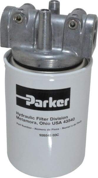 Parker - 3/4 NPTF, 3 Micron, Filter Assembly - Cellulose - USA Tool & Supply