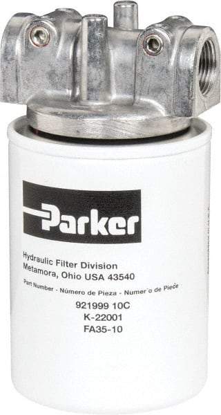 Parker - 3/4 NPTF, 10 Micron, Filter Assembly - Cellulose - USA Tool & Supply