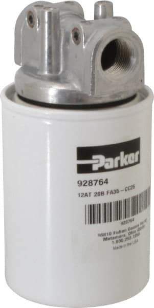 Parker - 3/4 NPTF, 20 Micron, Filter Assembly - Microglass - USA Tool & Supply