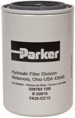 Parker - 3/4 Thread, Filter Element - Microglass - USA Tool & Supply