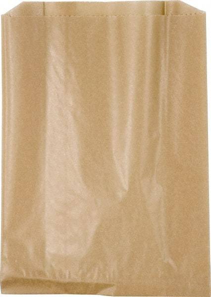 NuTrend Disposables - Brown, Waxed Kraft Paper, Wax-Lined Paper Bag - 7-1/2" Wide x 10 1/4" High - USA Tool & Supply