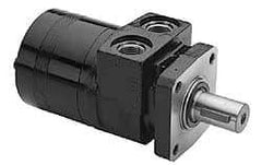 Parker - NPT Thread, 1/2" Port Size, 722 Max RPM, Bi Rotational, 4 Bolt Mount Hydraulic Motor - 1,800 Max psi, 15.9 Cu In Displacement, 180°F Max - USA Tool & Supply