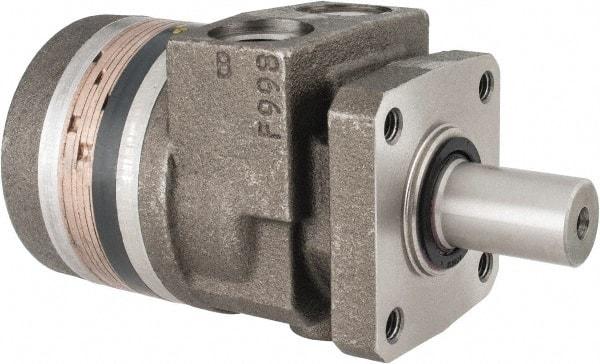 Parker - NPT Thread, 1/2" Port Size, 722 Max RPM, Bi Rotational, 4 Bolt Mount Hydraulic Motor - 1,800 Max psi, 3 Cu In Displacement, 180°F Max - USA Tool & Supply