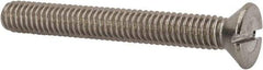 Value Collection - 5/16-18 UNC, 2-1/2" OAL Slotted Drive Machine Screw - Flat Head, Grade 316 Stainless Steel, Uncoated, Without Washer - USA Tool & Supply