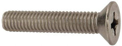 Value Collection - 3/8-16 UNC, 2" OAL Slotted Drive Machine Screw - Flat Head, Grade 316 Stainless Steel, Uncoated, Without Washer - USA Tool & Supply