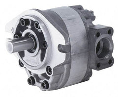 Parker - 2.6 GPM, 7/8-14 UNF-2B SAE Inlet Size, 2,500 RPM, 1/2" Shaft Diam, SAE AA Mount, Hydraulic Gear Pump - 2.56 GPM at 1,800 RPM, 5.13 GPM at 3,600 RPM, 2,500 psi Max Working Pressure, 7/8-14 SAE Port Size - USA Tool & Supply