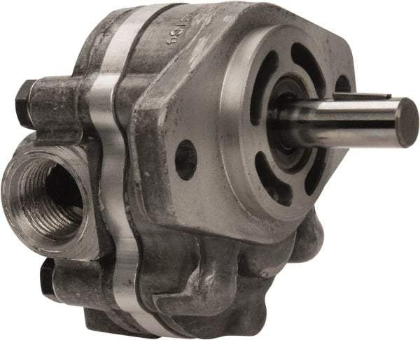 Parker - 1.3 GPM, 7/8-14 UNF-2B SAE Inlet Size, 2,500 RPM, 1/2" Shaft Diam, SAE AA Mount, Hydraulic Gear Pump - 1.31 GPM at 1,800 RPM, 2.62 GPM at 3,600 RPM, 2,500 psi Max Working Pressure, 7/8-14 SAE Port Size - USA Tool & Supply