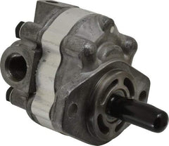 Parker - 3.1 GPM, 7/8-14 UNF-2B SAE Inlet Size, 2,500 RPM, 1/2" Shaft Diam, SAE AA Mount, Hydraulic Gear Pump - 3.15 GPM at 1,800 RPM, 6.3 GPM at 3,600 RPM, 2,500 psi Max Working Pressure, 7/8-14 SAE Port Size - USA Tool & Supply