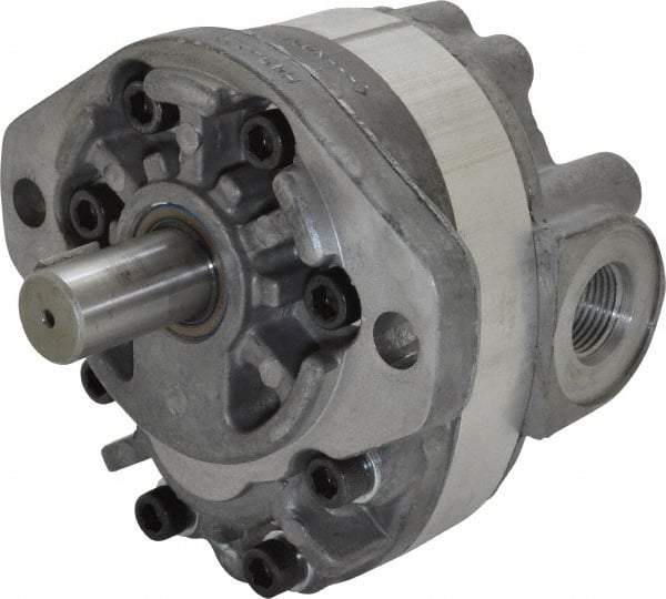 Parker - 9.2 GPM, 1-1/6-12 UNF-2B SAE Inlet Size, 2,500 RPM, 3/4" Shaft Diam, SAE A Mount, Hydraulic Gear Pump - 9.18 GPM at 1,800 RPM, 18.36 GPM at 3,600 RPM, 2,500 psi Max Working Pressure, 1-1/16-12 SAE Port Size - USA Tool & Supply