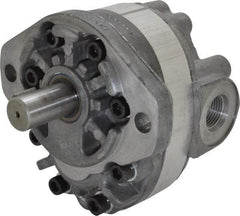 Parker - 9.2 GPM, 1-1/6-12 UNF-2B SAE Inlet Size, 2,500 RPM, 3/4" Shaft Diam, SAE A Mount, Hydraulic Gear Pump - 9.18 GPM at 1,800 RPM, 18.36 GPM at 3,600 RPM, 2,500 psi Max Working Pressure, 1-1/16-12 SAE Port Size - USA Tool & Supply