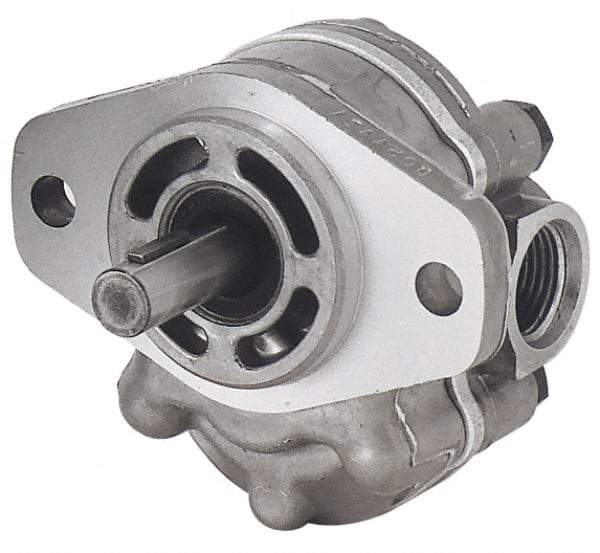 Parker - 26.1 GPM, 1-5/8-12 UNF-2B SAE Inlet Size, 2,000 RPM, 7/8" Shaft Diam, SAE B Mount, Hydraulic Gear Pump - 22.86 GPM at 1,800 RPM, 45.72 GPM at 3,600 RPM, 2,000 psi Max Working Pressure, 1-5/8-12 SAE Port Size - USA Tool & Supply