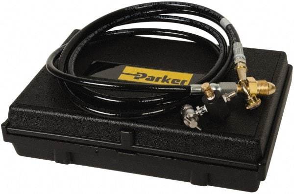 Parker - Accumulator Charging & Gauge Assembly - Pressure Gauge Not Included, Use with Hydraulic Accumulators - USA Tool & Supply