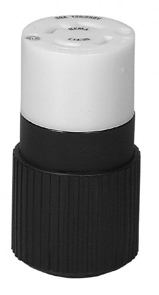 Cooper Wiring Devices - 125/250 VAC 30A NEMA L14-30R Industrial Twist Lock Connector - USA Tool & Supply