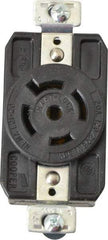 Cooper Wiring Devices - 120/208 VAC, 20 Amp, L21-20R NEMA, Self Grounding Receptacle - 4 Poles, 5 Wire, Female End, Black - USA Tool & Supply