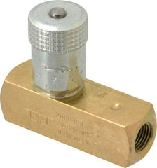 Parker - 3 GPM 1/8 Inlet Brass Hydraulic Control Valve - 1/8-27 Thread - USA Tool & Supply