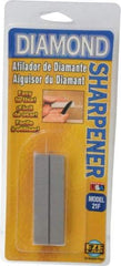 Eze Lap - 3" Long x 1" Wide x 1/4" Thick, Diam ond Sharpening Stone - Flat, 600 Grit, Fine Grade - USA Tool & Supply