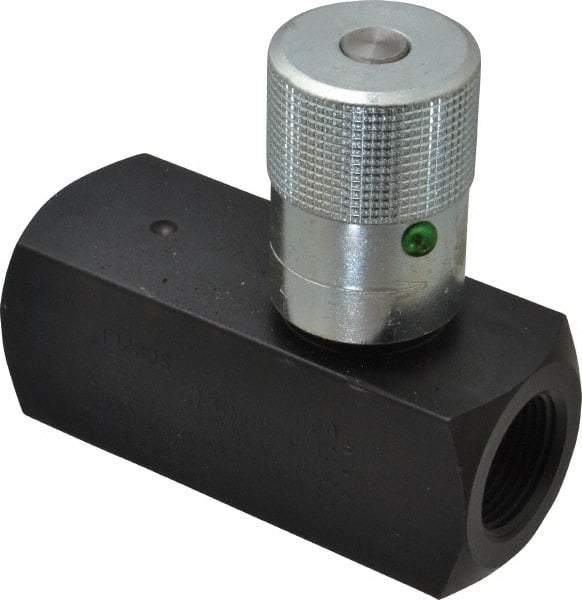 Parker - 25 GPM 3/4 Inlet Steel Hydraulic Control Valve - 3/4-14 Thread - USA Tool & Supply