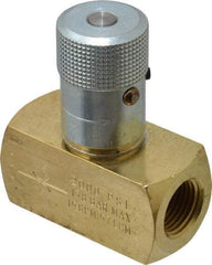 Parker - 15 GPM 1/2 Inlet Brass Hydraulic Control Valve - 1/2-14 Thread - USA Tool & Supply