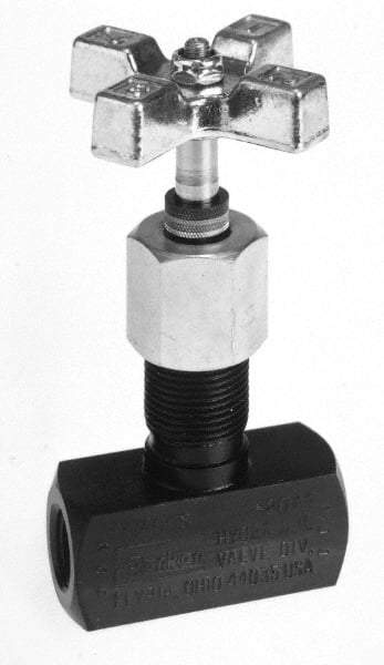 Parker - 8 GPM 3/8 Inlet Steel Hydraulic Control Valve - 3/8-18 Thread - USA Tool & Supply