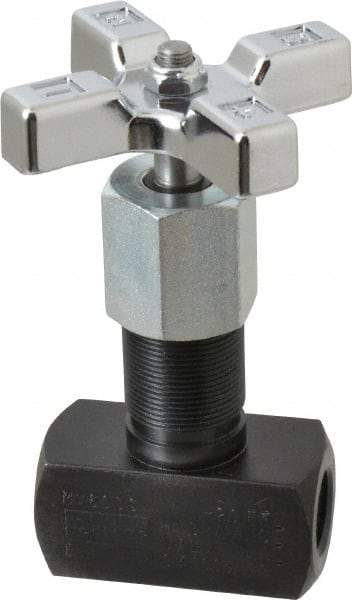 Parker - 15 GPM 1/2 Inlet Steel Hydraulic Control Valve - 1/2-14 Thread - USA Tool & Supply