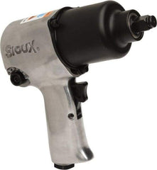 Sioux Tools - 1/2" Drive, 8,000 RPM, 425 Ft/Lb Torque Impact Wrench - Pistol Grip Handle, 1,200 IPM, 4 to 16.8 CFM, 1/4" NPT Inlet - USA Tool & Supply