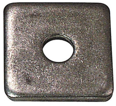 Gibraltar - 1/4" Bolt, 2" Square, Uncoated, Stainless Steel Square Flat Washer - 5/16" ID, 1/4" Thick, Grade 18-8 - USA Tool & Supply